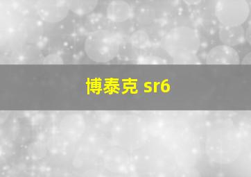 博泰克 sr6